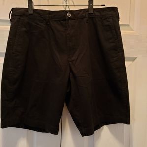 George‎ Flat Front Short At the Knee Black Size 36